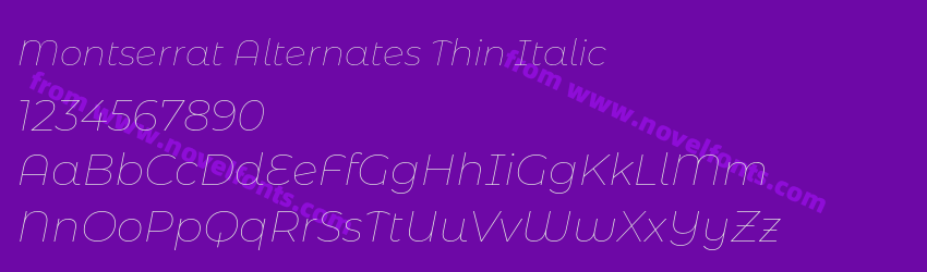 Montserrat Alternates Thin ItalicPreview Montserrat Alternates Thin ItalicPreview
