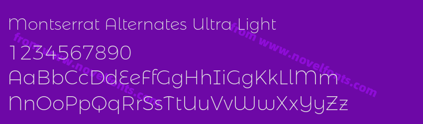 Montserrat Alternates Ultra LightPreview Montserrat Alternates Ultra LightPreview
