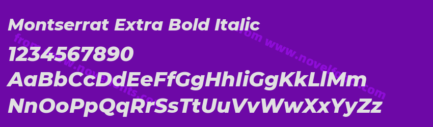 Montserrat Extra Bold ItalicPreview Montserrat Extra Bold ItalicPreview