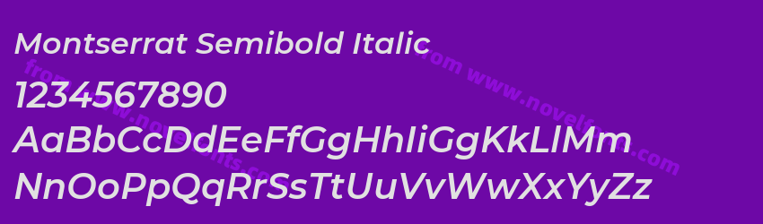 Montserrat Semibold ItalicPreview Montserrat Semibold ItalicPreview