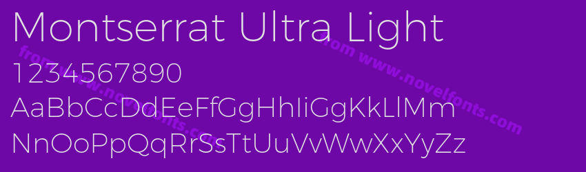 Montserrat Ultra LightPreview Montserrat Ultra LightPreview