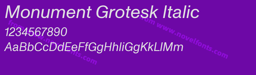 Monument Grotesk ItalicPreview Monument Grotesk ItalicPreview