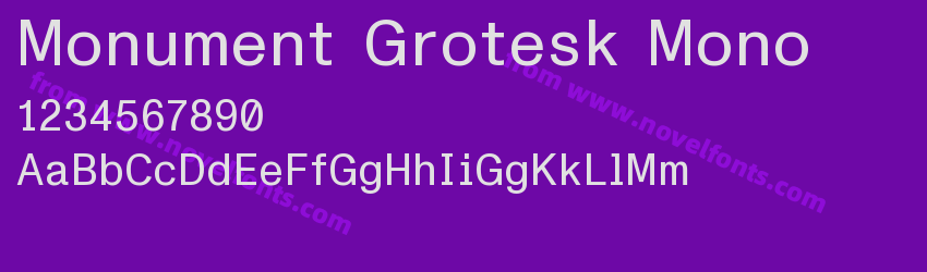 Monument Grotesk MonoPreview Monument Grotesk MonoPreview