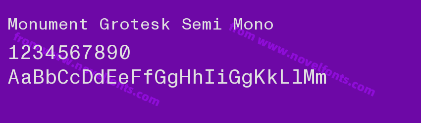 Monument Grotesk Semi MonoPreview Monument Grotesk Semi MonoPreview