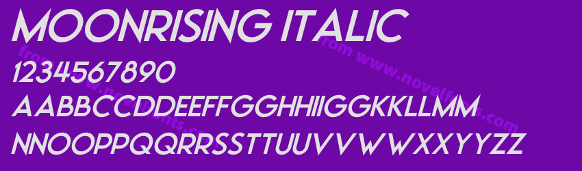 Moonrising ItalicPreview Moonrising ItalicPreview
