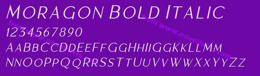 Moragon Bold ItalicPreview Moragon Bold ItalicPreview