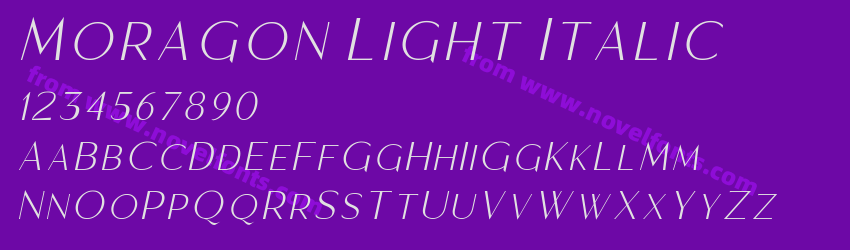 Moragon Light ItalicPreview Moragon Light ItalicPreview