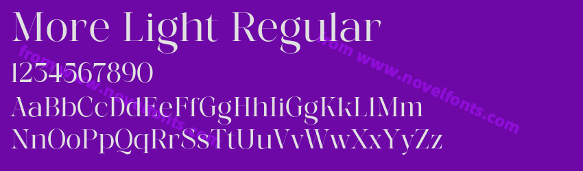 More Light RegularPreview More Light RegularPreview