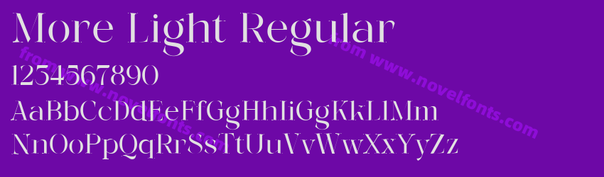 More Light RegularPreview More Light RegularPreview
