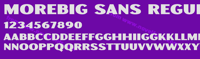 Morebig Sans RegularPreview Morebig Sans RegularPreview