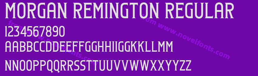 Morgan Remington RegularPreview Morgan Remington RegularPreview