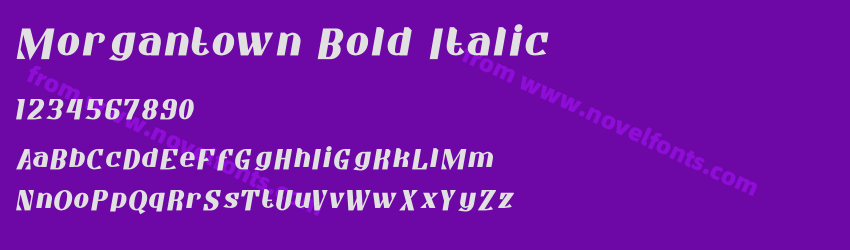 Morgantown Bold ItalicPreview Morgantown Bold ItalicPreview