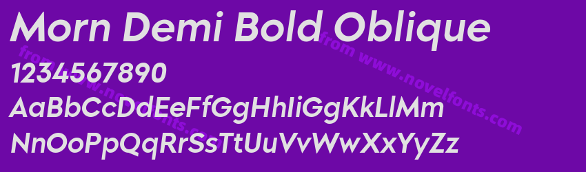 Morn Demi Bold ObliquePreview Morn Demi Bold ObliquePreview