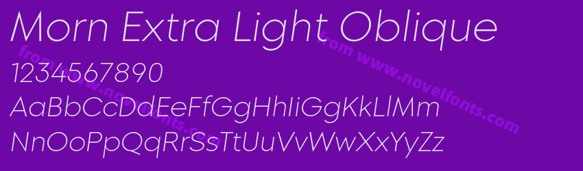 Morn Extra Light ObliquePreview Morn Extra Light ObliquePreview