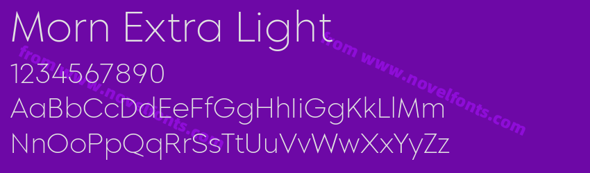 Morn Extra LightPreview Morn Extra LightPreview