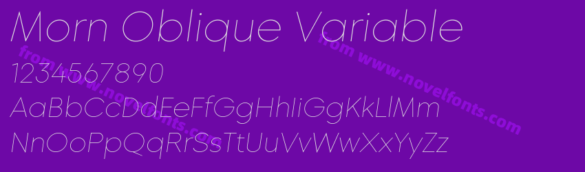 Morn Oblique VariablePreview Morn Oblique VariablePreview