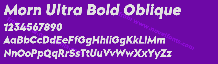 Morn Ultra Bold ObliquePreview Morn Ultra Bold ObliquePreview
