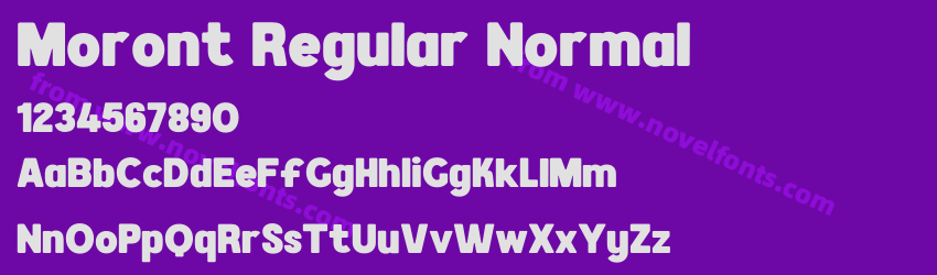 Moront Regular NormalPreview Moront Regular NormalPreview