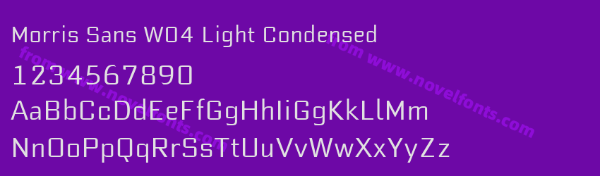 Morris Sans W04 Light CondensedPreview Morris Sans W04 Light CondensedPreview