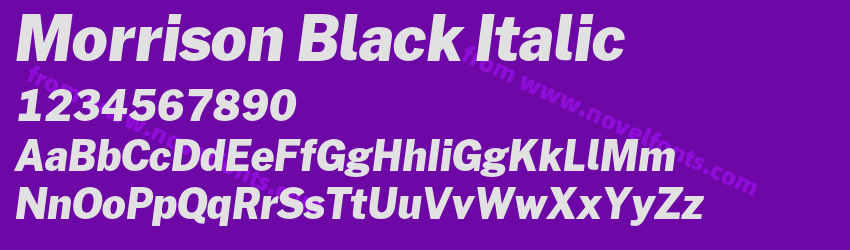 Morrison Black ItalicPreview Morrison Black ItalicPreview