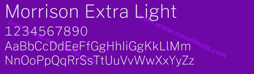 Morrison Extra LightPreview Morrison Extra LightPreview