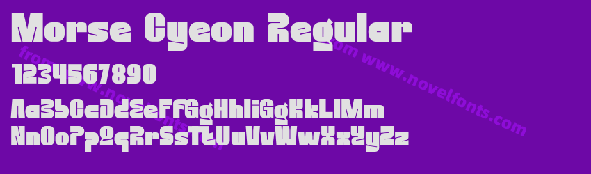 Morse Cyeon RegularPreview Morse Cyeon RegularPreview