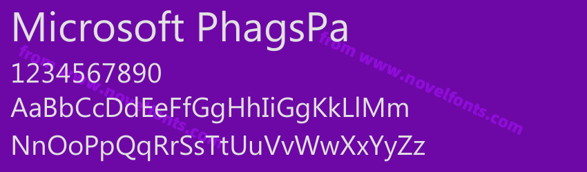 Microsoft PhagsPaPreview