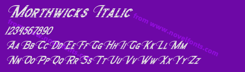 Morthwicks ItalicPreview Morthwicks ItalicPreview