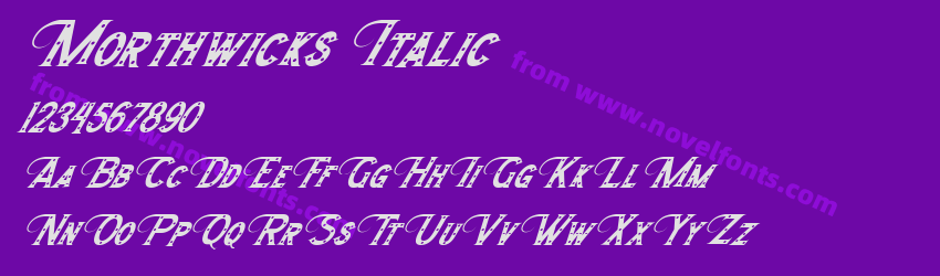 Morthwicks ItalicPreview Morthwicks ItalicPreview