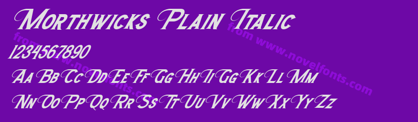 Morthwicks Plain ItalicPreview Morthwicks Plain ItalicPreview