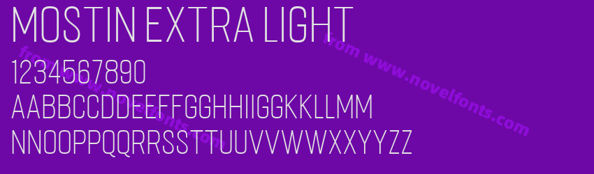 Mostin Extra LightPreview Mostin Extra LightPreview