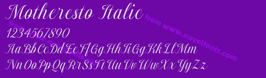 Motheresto ItalicPreview Motheresto ItalicPreview