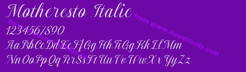 Motheresto ItalicPreview Motheresto ItalicPreview