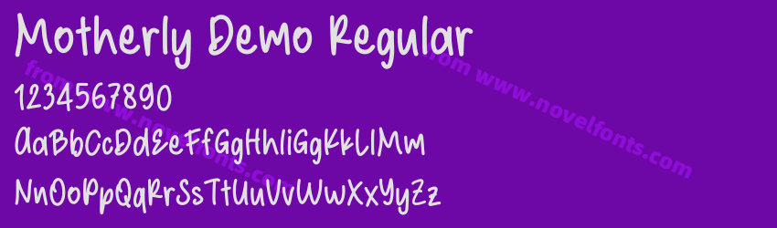 Motherly Demo RegularPreview Motherly Demo RegularPreview