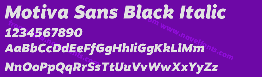 Motiva Sans Black ItalicPreview Motiva Sans Black ItalicPreview