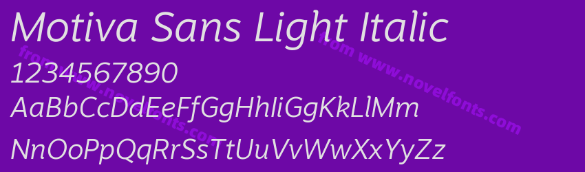 Motiva Sans Light ItalicPreview Motiva Sans Light ItalicPreview