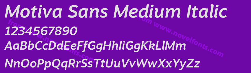 Motiva Sans Medium ItalicPreview Motiva Sans Medium ItalicPreview