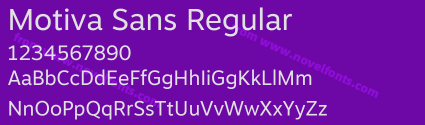 Motiva Sans RegularPreview Motiva Sans RegularPreview