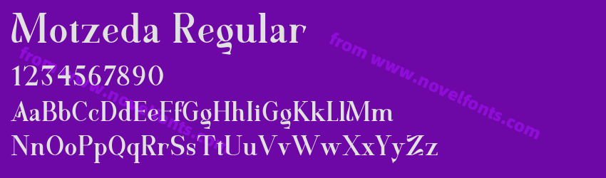 Motzeda RegularPreview Motzeda RegularPreview