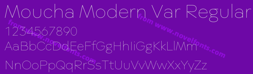 Moucha Modern Var RegularPreview Moucha Modern Var RegularPreview
