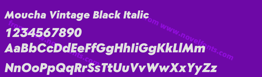 Moucha Vintage Black ItalicPreview Moucha Vintage Black ItalicPreview