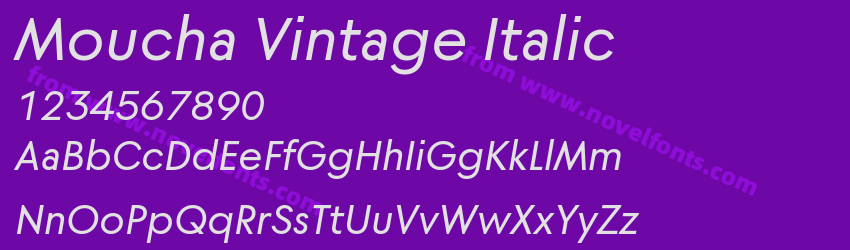 Moucha Vintage ItalicPreview Moucha Vintage ItalicPreview