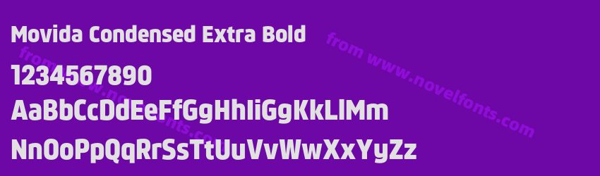 Movida Condensed Extra BoldPreview Movida Condensed Extra BoldPreview