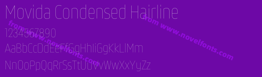 Movida Condensed HairlinePreview Movida Condensed HairlinePreview