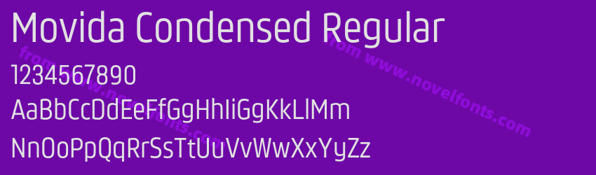 Movida Condensed RegularPreview Movida Condensed RegularPreview
