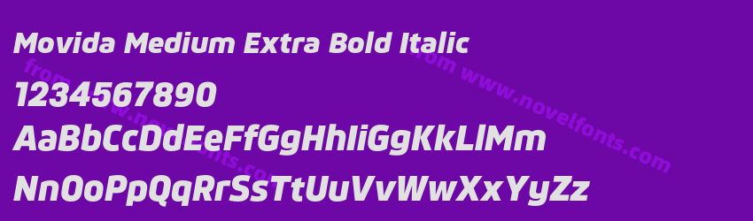 Movida Medium Extra Bold ItalicPreview Movida Medium Extra Bold ItalicPreview