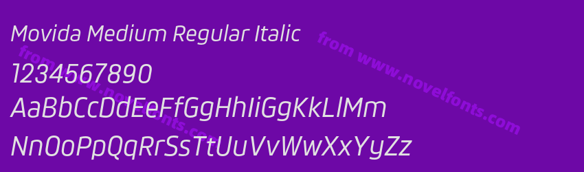 Movida Medium Regular ItalicPreview Movida Medium Regular ItalicPreview