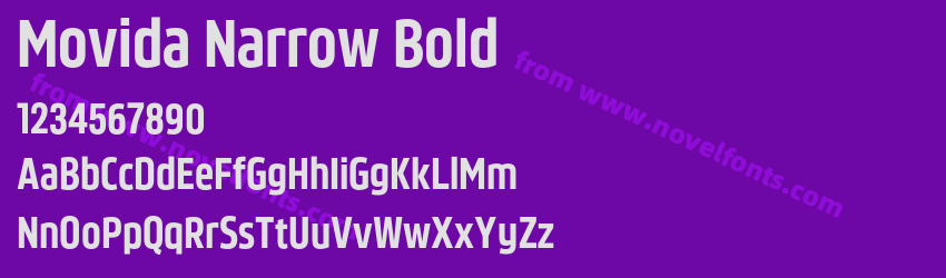 Movida Narrow BoldPreview Movida Narrow BoldPreview