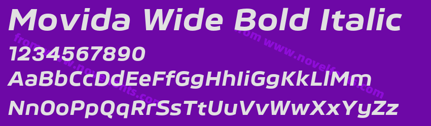 Movida Wide Bold ItalicPreview Movida Wide Bold ItalicPreview