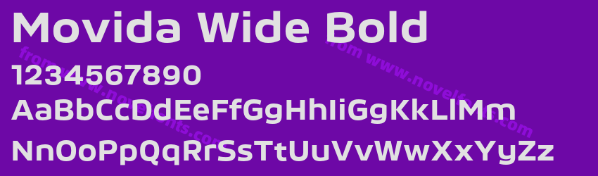 Movida Wide BoldPreview Movida Wide BoldPreview